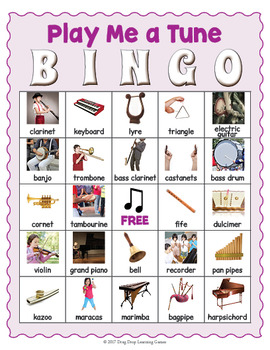 Musical Bingo Game